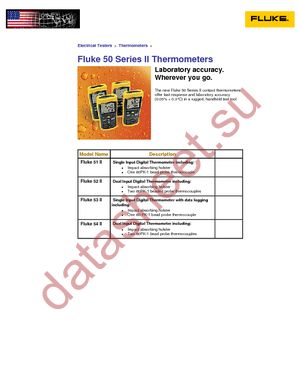 FLUKE-51-2 60HZ datasheet  